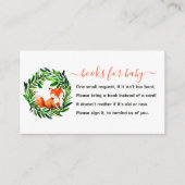 赤ちゃんキツネエンクロージャカード用かわいいシャワーブック エンクロージャーカード (正面)