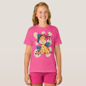 赤ちゃんキリン Tシャツ (正面フル)