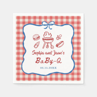 赤ちゃんクエ BBQ 独立記念日 ベビーシャワー スタンダードカクテルナプキン