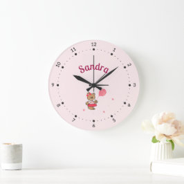 赤ちゃんクマ ラージ壁時計