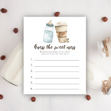 赤ちゃんコーヒー ベイビーシャワー お菓子の大混乱ゲームを予想して