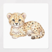 赤ちゃんサファリ動物 ラベル (デザイン2)