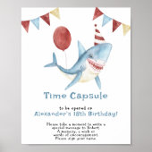 赤ちゃんサメのタイムカプセル 1歳の誕生日 ポスター (正面)
