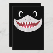 赤ちゃんサメ ハロウィン - かわいいサメのギフト 招待状 (正面/裏面)