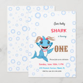 赤ちゃんサメ 招待状 (正面/裏面)