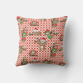 赤ちゃんサルのクリスマス枕 クッション