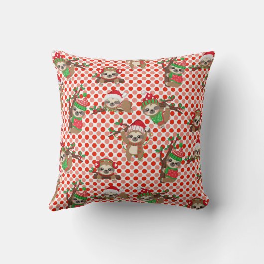 赤ちゃんサルのクリスマス枕 クッション (裏面)