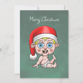 赤ちゃんサンタのクリスマスカード シーズンカード