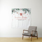 赤ちゃんサンタのクリスマスベビー服 ベビーシャワー タペストリー (インサイチュ)