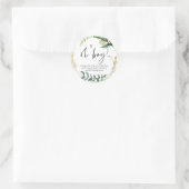 赤ちゃんシャワーああ男の子ママのパーティーの好意になる ラウンドシール (バッグ)