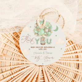 赤ちゃんシャワーありがとうございありがとう フェイバータグ