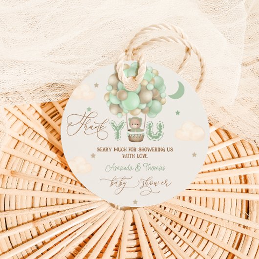 赤ちゃんシャワーありがとうございありがとう フェイバータグ