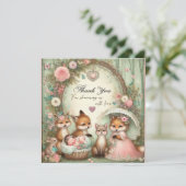 赤ちゃんシャワーありがとうシール 招待状 (スタンド正面)