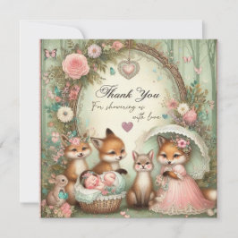 赤ちゃんシャワーありがとうシール 招待状