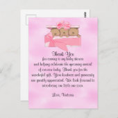 赤ちゃんシャワーありがとうトリプレットガールエスニック ポストカード (正面/裏面)