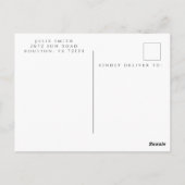 赤ちゃんシャワーありがとうフォトポストカード ポストカード (裏面)