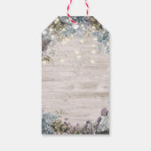 赤ちゃんシャワーありがとうフローラストリングライトウッド ギフトタグ (裏面)