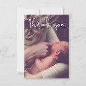赤ちゃんシャワーありがとう写真誕生発表 サンキューカード (正面)