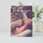 赤ちゃんシャワーありがとう写真誕生発表 サンキューカード (スタンド正面)