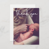 赤ちゃんシャワーありがとう写真誕生発表 サンキューカード (正面/裏面)