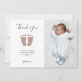 赤ちゃんシャワーありがとう写真 サンキューカード (正面)
