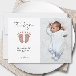 赤ちゃんシャワーありがとう写真 サンキューカード