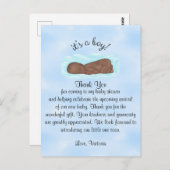 赤ちゃんシャワーありがとう男の子の民族 ポストカード (正面/裏面)