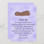 赤ちゃんシャワーありがとう男女兼用民族 招待状 (正面/裏面)