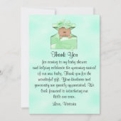 赤ちゃんシャワーありがとう男女兼用民族 招待状 (正面)