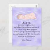 赤ちゃんシャワーありがとう男女兼用 ポストカード (正面/裏面)