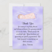 赤ちゃんシャワーありがとう男女兼用 招待状 (正面)