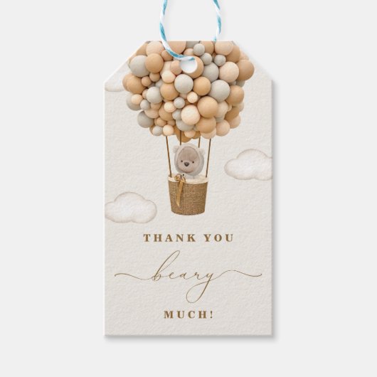 赤ちゃんシャワーありがとう ギフトタグ (正面)