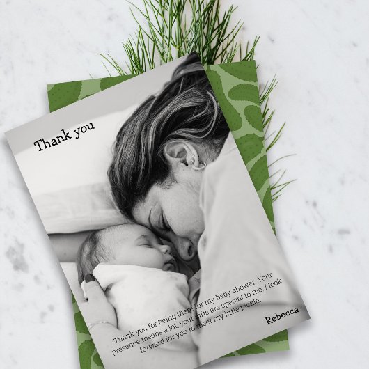 赤ちゃんシャワーありがとう サンキューカード