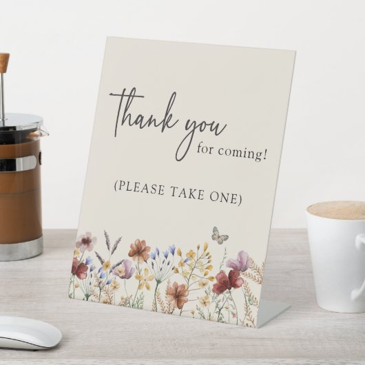 赤ちゃんシャワーありがとう 台座サイン (インサイチュ)