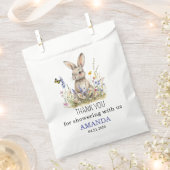 赤ちゃんシャワーいくつかのバニーの野生の花 フェイバーバッグ (クリップ留めされた状態)