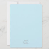 赤ちゃんシャワーおむつアクティビティカードサイン 招待状 (裏面)