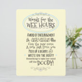 赤ちゃんシャワーおむつアクティビティカードサイン 招待状 (スタンド正面)