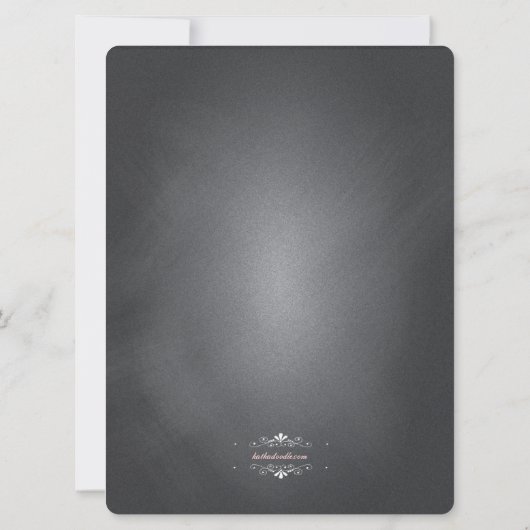 赤ちゃんシャワーおむつアクティビティカードサイン 招待状 (裏面)