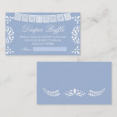 赤ちゃんシャワーおむつラッフェル囲いカード エンクロージャーカード (正面/裏面)