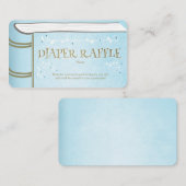 赤ちゃんシャワーおむつラッフルカードストーリーブックフェアリー エンクロージャーカード (正面/裏面)