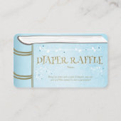 赤ちゃんシャワーおむつラッフルカードストーリーブックフェアリー エンクロージャーカード (正面)