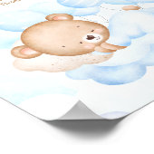 赤ちゃんシャワーおむつラッフルサインを待つことができる ポスター (角)