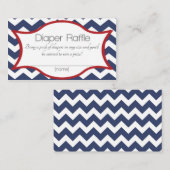 赤ちゃんシャワーおむつラッフルチケットインサート エンクロージャーカード (正面/裏面)