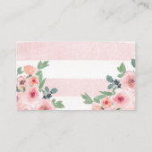 赤ちゃんシャワーおむつラッフルチケット エンクロージャーカード (裏面)