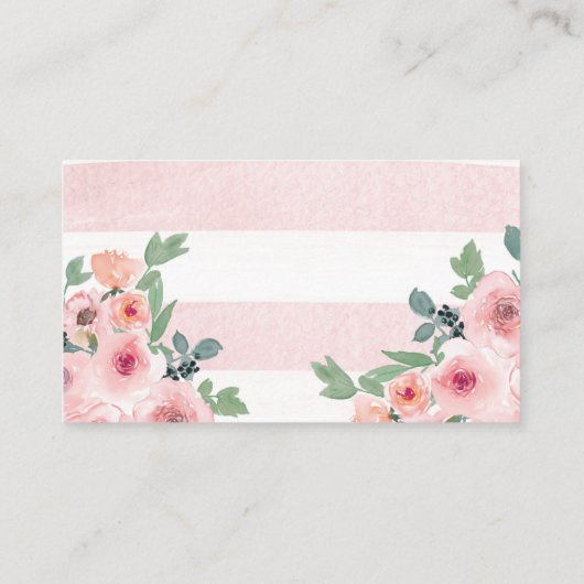 赤ちゃんシャワーおむつラッフルチケット エンクロージャーカード (裏面)