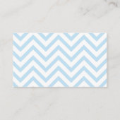 赤ちゃんシャワーおむつラッフルベビーブルーエレファントコール コーリングカード (裏面)