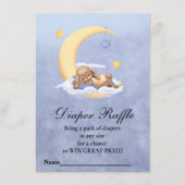 赤ちゃんシャワーおむつラッフル エンクロージャーカード (正面)