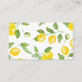 赤ちゃんシャワーおむつラッフル エンクロージャーカード (裏面)