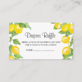 赤ちゃんシャワーおむつラッフル エンクロージャーカード (正面)