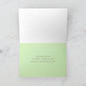 赤ちゃんシャワーおめでとうラム男女兼用 サンキューカード (内部)